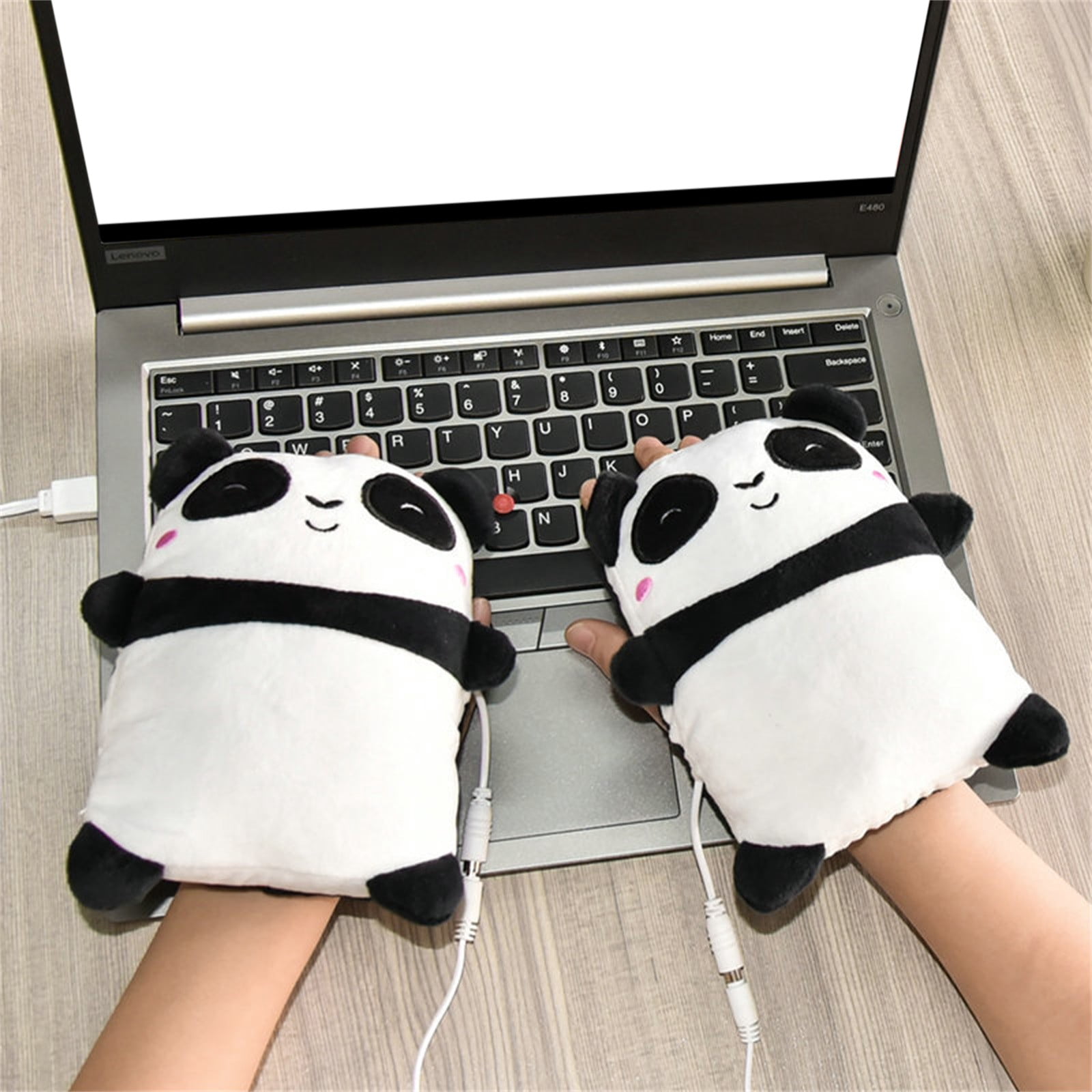 Winter Panda USB Heated Gloves Fingerless Hand Warmer Wearable 5V Powered Heating for Cold Weather