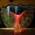 thumbnail image 1 of SEAMEXICO Alas De Danza Del Vientre , Luminosas Con Palos Telescópicos LED , Fiesta Universal De Mariposa Espectáculos Fluorescentes Rendimiento Traje Adulto, 1 of 4