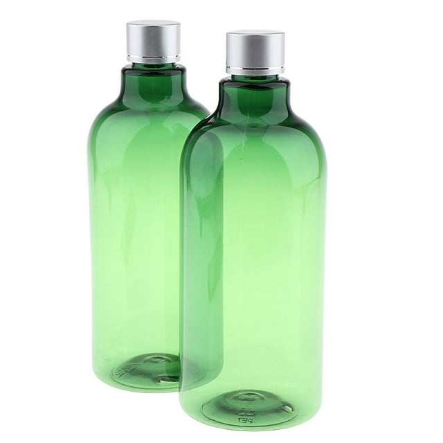 2 uds botellas de loción vacías Zulema PET 500 ml Verde