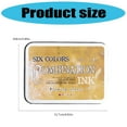 thumbnail image 3 of 6 Pcs Portable Stamp Pad Combination Inkpad Flowing Colors Series Ink Pad Set, 3 of 15