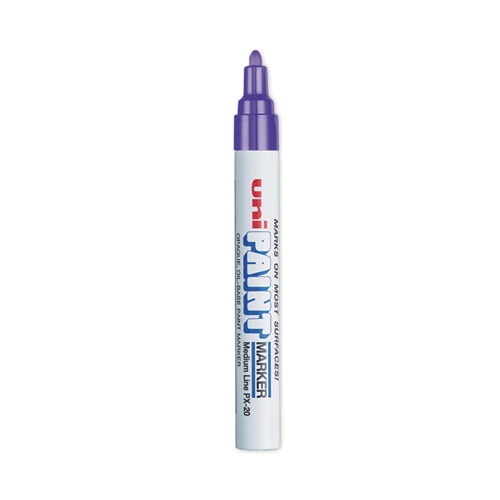 Permanent Marker, Medium Bullet Tip, Violet | Bundle of 5