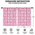 thumbnail image 2 of Blackout Kids Curtains,Pink Bows and Baseballs Pattern Childrens Insulated Curtains Set Of 2,Bedroom Essentials,Toddler Room Decor 42"x54", 2 of 5