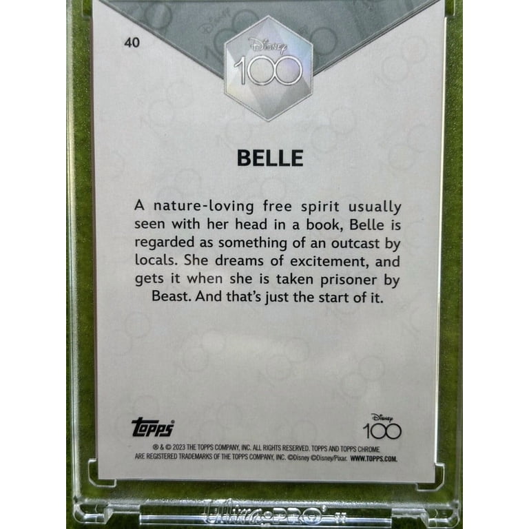 BELLE Disney 100 PINK REFRACTOR CARD # /399 SP 2023 Topps Chrome