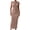 Khaki, variant on Women'S Ruched Bodycon Dress Black S