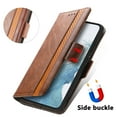 thumbnail image 5 of Feishell Business Wallet Case for Samsung Galaxy S23 Plus 6.6 inch,Premium PU Leather Full Protection Magnetic Buckle Flip Kickstand Shockproof Phone Case with ID Credit Card Slots,Darkbrown, 5 of 8