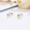 thumbnail image 5 of Colorful Stud Earrings for Sensitive Ears, Round Jewelry for Women, Yellow, 5 of 9