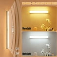 thumbnail image 4 of 4Pack Punch-Free Smart Sensor Magnetic Rechargeable Led Lights, Intelligent Light for Closets, Under Cabinet Lights,Home Motion Sensor Light Indoor (Warm Light,10cm/3.9in), 4 of 7