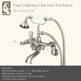 thumbnail image 3 of Water Creation Wall Mount Traditional Solid Brass Tub Faucets in Brushed Nickel, 3 of 4