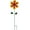 Orange, variant on AOOOWER Dynamic Rotating Windmill Spinner For Lawns Landscape Outdoor Decoration Rust Resistant Metal Garden Art Spinner