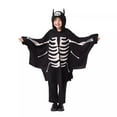thumbnail image 4 of Generic Halloween Children Glow In The Dark Bat Clothes Holiday Party Performance Night Glow Clothes Creative Halloween Kid Bat Clothes Black Bat Jumpsuit for Boy Girls（4-5 Years Black）, 4 of 8