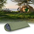 thumbnail image 3 of Sac de Couchage Enveloppe Portable Thermique avec Sac de Compression pour l'Eau pour la Randonnée, le Camping par Temps Froid, la Randonnée Sac à Dos Adulte - Vert, 0,95 kg, 3 of 9
