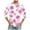Pink, variant on hlysgo Mens Three Quarter Length Sleeve Shirts Casual Summer Vacation Shirt for Men Trendy Palm Tree Graphic Tee Crewneck 3/4 Sleeve Tops Navy M