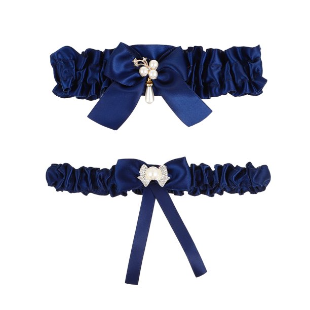 KAKOWELY Juego de 2 ligas decorativas para boda, para pierna de novia, para muslos y muslos.