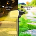 thumbnail image 3 of Focos solares de 72 LED para exteriores, impermeables, 108/136 LED, luz de pared alimentada por energía Solar, encendido/apagado automático para patio, camino de jardín, 3 of 5