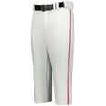 thumbnail image 2 of Russell Adult Piped Diamond Series Knicker 2.0 Pant, White & True Red - Medium, 2 of 2