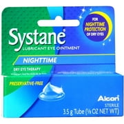 Systane Dry Eye Care Nighttime Lubricant Eye Ointment, 3.5 G, 3-Pack