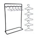thumbnail image 5 of Conjunto de perchero para muñecas, decoración para casa de muñecas, almacenamiento de ropa en miniatura de metal con percha para ropa de muñeca, 12 perchas, 5 of 8