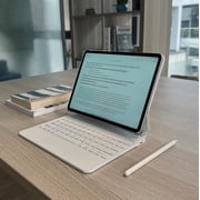 Designed for iPad Pro 13-inch (M5/M4, 2025/2024) - Compatible with Magic Keyboard Case Magnetic Keyboard with Multi-Touch Trackpad, Backlit, Comfortable Typing - White