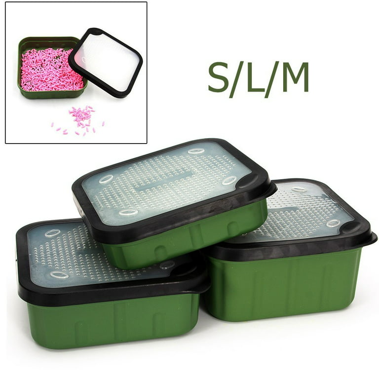 Bait boxes for fishing maggots live box perception container bait