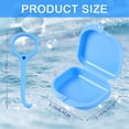 thumbnail image 2 of 2 Pcs Étui de Prothèse Dentaire Conteneur de Protection Buccale Boîte de Rétention Orthodontique avec Évent Support de Protection Buccale Boîte de Rangement pour Aligneur Invisible (Bleu+blanc), 2 of 7