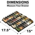 thumbnail image 4 of SpaceAid Spice Drawer Organizer with 32 Spice Jars, 4-Tier, 15" W x 17.5" D, Black, 4 of 6