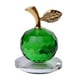 thumbnail image 2 of Pisapapeles de manzanas y piña de cristal, accesorios decorativos para escritorio, San Valentín 5cm Verde, 2 of 9