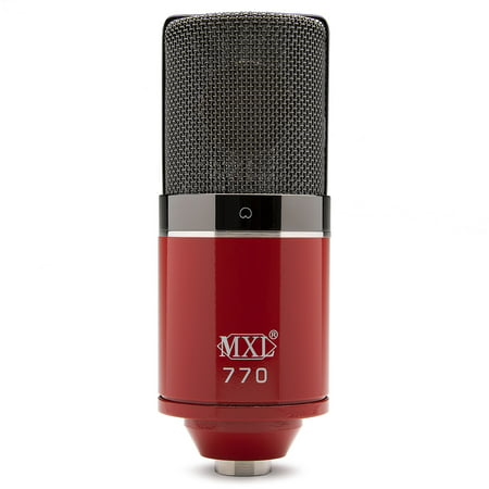MXL 770 Cardioid Condenser Microphone (Red) (Best Budget Condenser Mic For Vocals)