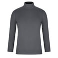 thumbnail image 5 of YLSDY Men's High Neck Mink Fleece Sweater Loose Knitted Sweaters Pullover Keep Warm Soft Business Jumper Top Gray XL, 5 of 6