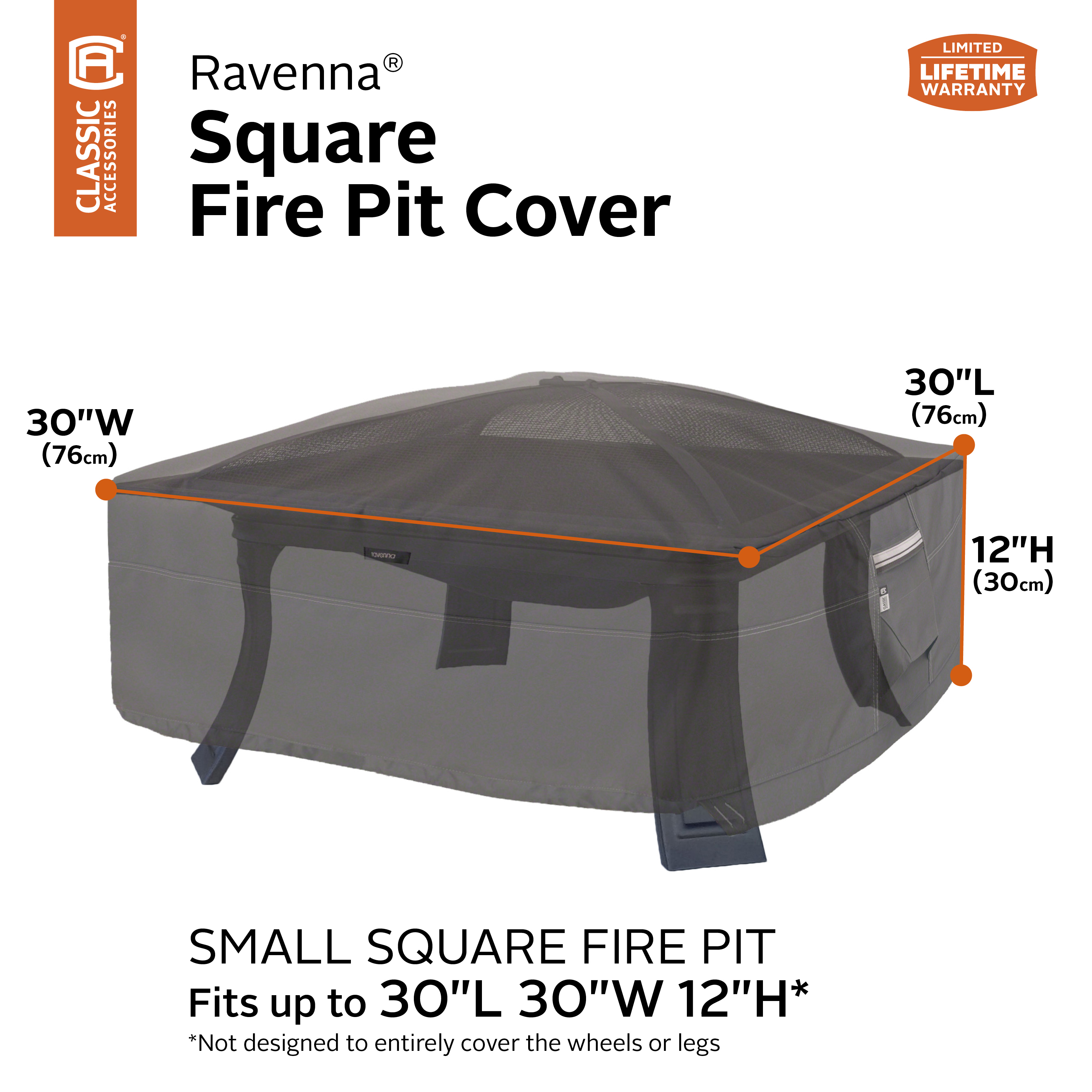 Classic Accessories Ravenna Full Coverage Fire Pit Patio Storage Cover - image 4 of 18