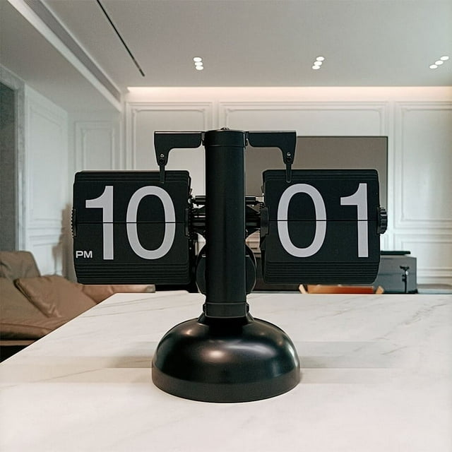 Reloj abatible hacia abajo, reloj digital abatible hacia abajo, reloj abatible de mesa, reloj abatible, materiales ecológicos