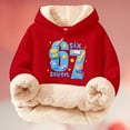 thumbnail image 2 of Multicolor Print Hooded Sweatshirt For Kids – Cozy Lleece Sweatshirt With Graphic Hoodie For Boys And Girls, 2 of 4