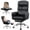 Black, variant on COOLHUT Big and Tall Office Chair 500LBS, Wide Seat Executive Office Desk Chair with Adjuatable Armrests and Headrest, PU Leather Hight Back Computer Chair with Footrest and Lumbar Suppor, Black