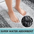 thumbnail image 2 of Bathroom Rug Mat, Extra Soft and Absorbent Microfiber Bath Rugs, Bath Mats for Bathroom Non Slip, Thick Durable Absorbent Bath Rugs, Machine Wash Dry for Bathtub and Shower Floor, 20x32 Black, 2 of 8