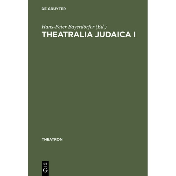 Theatron Theatralia Judaica I, Book 7, (Hardcover)