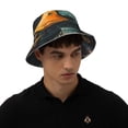 thumbnail image 4 of Pofeuu Hip-Hop Duck Print Bucket Hat for Women Men Reflective Bucket Hats Beach Summer Sun Hat Travel Fisherman Cap, 4 of 6