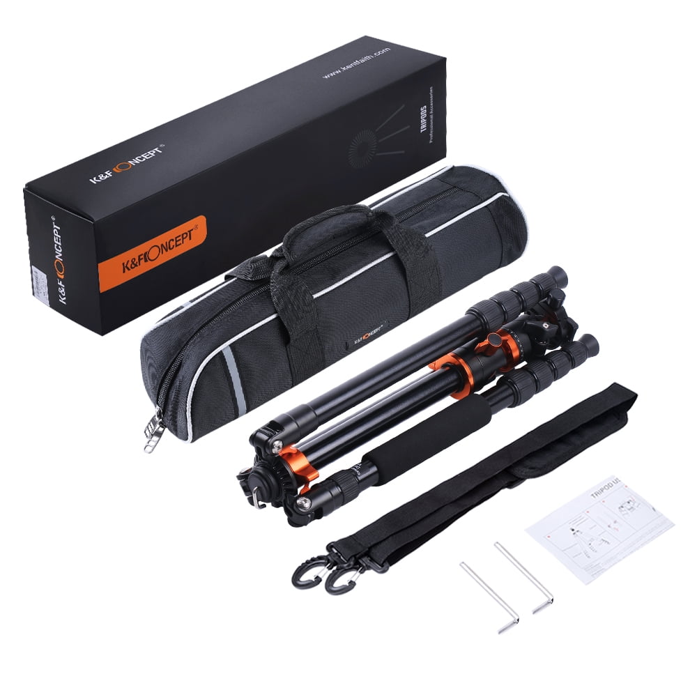 K&F CONCEPT Aluminum Monopod Tripod, Panorama Features, Black