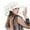 White, variant on Womens Summer Dress Hat Wide Leaf Flower Bridal Shower Hat Sun Hats Beach Hat Animal Visor