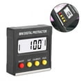 thumbnail image 1 of 2.2x2.2x0.6in ABS Plastic Box Digital Protractor, Mini Easy Installation  Inclinometer, for Carpentry Building, 1 of 7