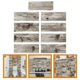thumbnail image 4 of 9pcs DIY 3D Wood Grain Tile Stickers Tile Decals Kitchen Peel and Stick Wall Tile Sticker Wall Stickers, 4 of 8