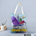 thumbnail image 2 of Ask The Storybots Bolso de tela con estampado de lienzo para mujer, bolsa de compras reutilizable y estética, con cremallera interior, regalo para mujer,40*40cm., 2 of 6