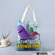 thumbnail image 2 of Ask The Storybots Bolso de tela con estampado de lienzo para mujer, bolsa de compras reutilizable y estética, con cremallera interior, regalo para mujer,40*45cm., 2 of 6