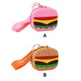 thumbnail image 4 of Guardurnaity Llaveros Silicona Imitación Simulación Hamburguesa Monedero Bolso lindo Chica Creativamente Dibujos animados Encantador De moda Ropa, zapatos y accesorios Miscelánea Marrón 16 CM, 4 of 6