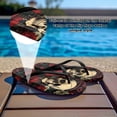 thumbnail image 3 of Chririnla Women's Skull Floral Flip Flop Comfortable Lightweight Soft Footbed Thong Sandals Quick Dry Fashion Waterproof Thin Strap Beach Sandal for Vacation Pool, 3 of 7