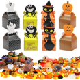 thumbnail image 1 of 32 PCS Halloween Gift Box, Halloween Paper Gift Boxes,Witch Pumpkin Candy Box Halloween Decoration for Cookies Chocolate Rice Children Kids Gifts, 1 of 5