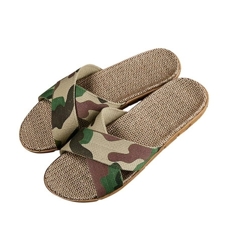 

Krdevn Slippers For Fashion Ladies Women Breathable Bohemia Beach On Shoes Flats Casual Sandals -Camouflage 37-38