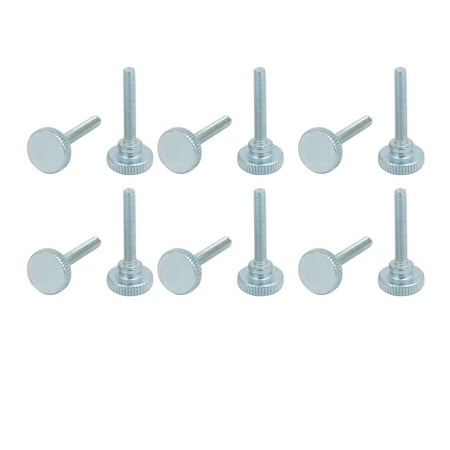 

Unique Bargains M3x20mm Carbon Steel Flat Knurled Head Fully Threaded Thumb Screw Bolt 12pcs