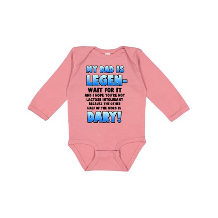 

Inktastic Legendary Dad Gift Baby Boy or Baby Girl Long Sleeve Bodysuit
