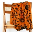 thumbnail image 6 of Halloween Pumpkin Retro Fall Flannel Fleece Throw Blanket 50"x60", 6 of 6