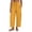 Yellow #040, variant on Linen Barrel Pants Women Drawstring High Waisted Wide Leg Trousers Summer Lounge Pants with Pockets Boho Beach Pant, 2XL