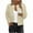 #117-Beige, variant on Ounisa Women Bomber Jacket Casual Fall Winter Button Coats Tops Down Varsity Jackets Shackets with Pockets Outerwear